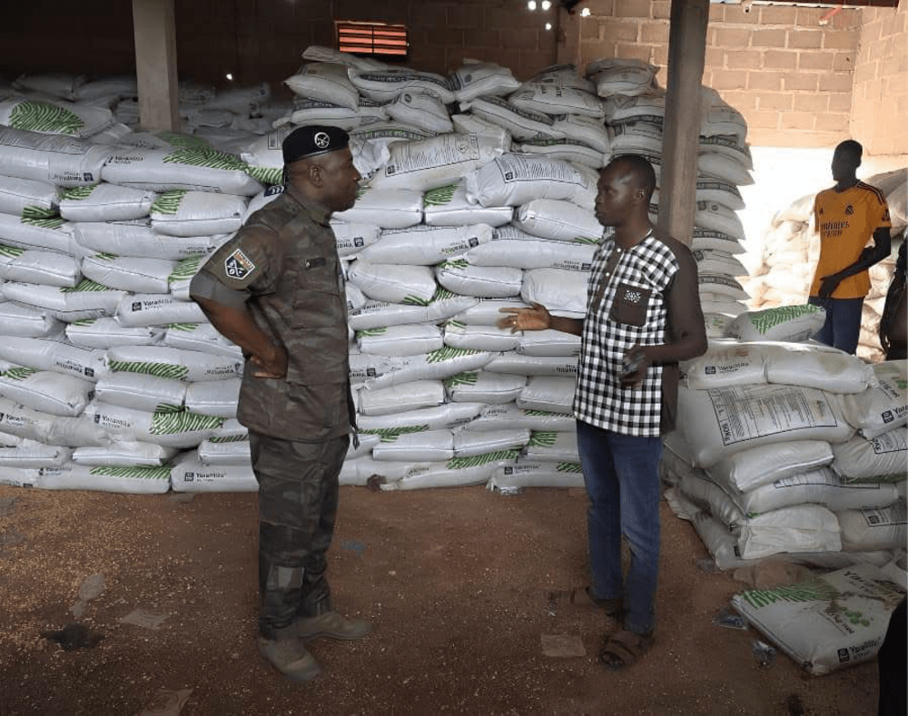 Burkina Faso : plus de 300 tonnes d’engrais de contrebande saisies à Léo, un trafic estimé à plus de 160 millions de FCFA